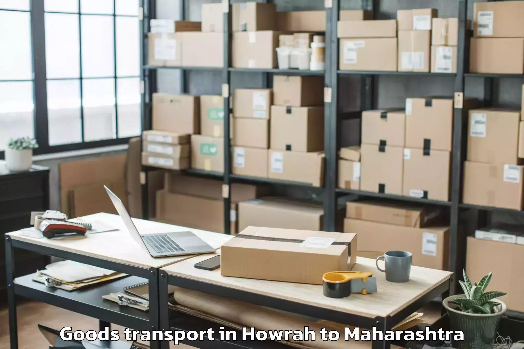 Professional Howrah to Sindewahi Goods Transport